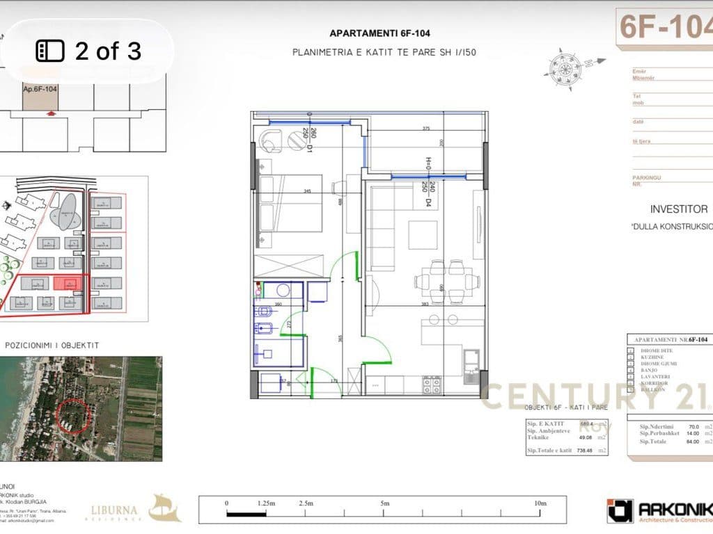 SHITET APARTAMENT 1+1 NE "LIBURNA RESIDENCE"