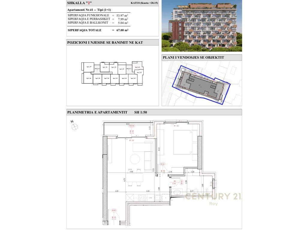 INVESTO PRANE DETIT, "ALMAR RESIDENCE" , APARTAMENTE 50 METRA LARG ME DETIN, MUNDESIA PAGESE ME KESTE !!! 2