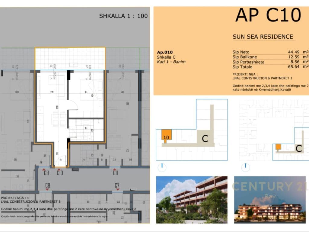 Apartament 1+1 ne Golem per Shitje - 78,768€ | 65.64m² Mundesi pagese me keste!!! 3
