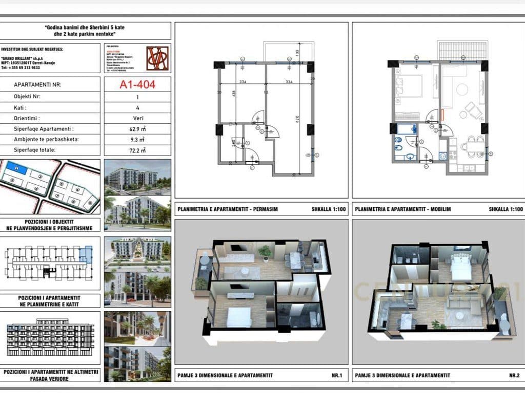 SHITET APARTAMENT 1+1 NE QERRET TEK RESIDENCA PALM PARADISE!