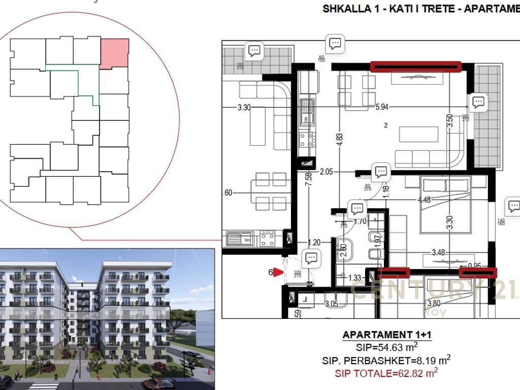 APARTAMENT 1+1 PER SHITJE NE GOLEM!MUNDESI PAGESE ME KESTE! 2