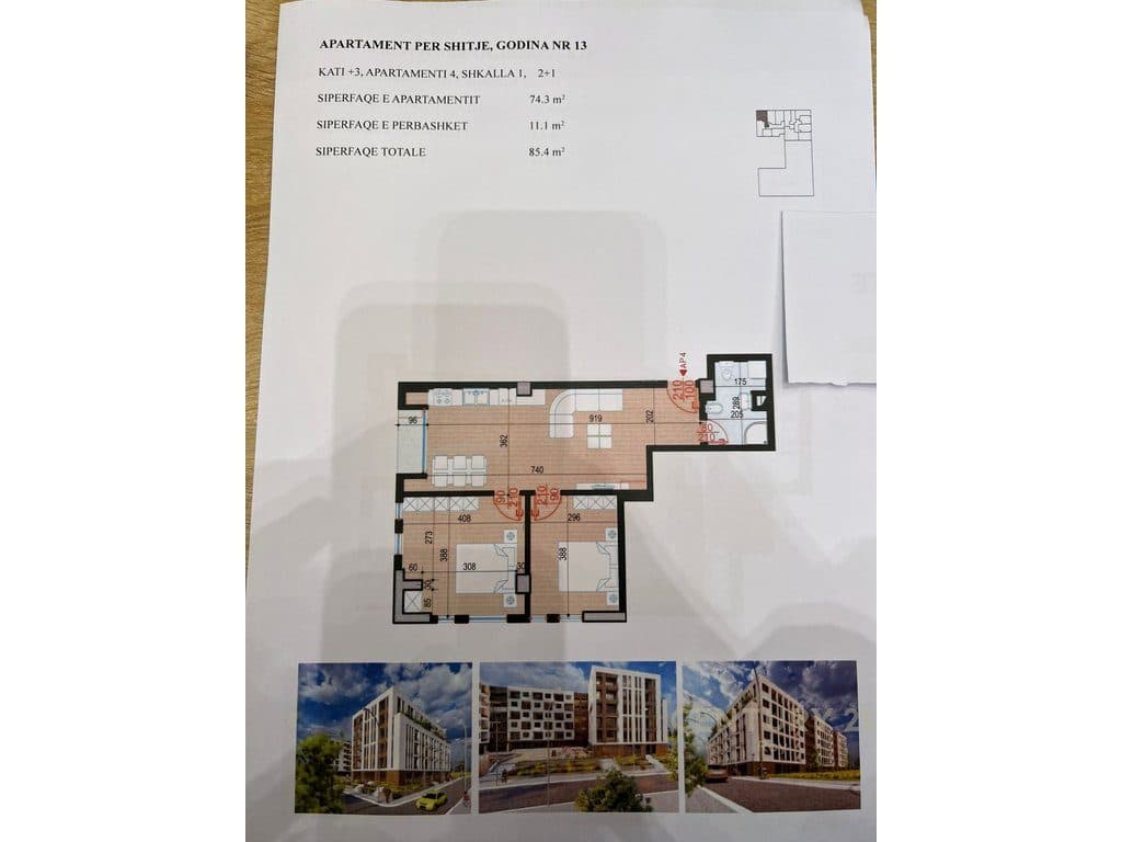 Apartament 2+1 në Shitje në Golem, Durrës - 93,940€ | 85 m² 2