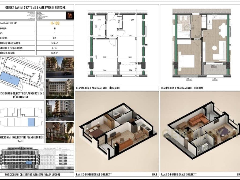 SHITET APARTAMENT 1+1 NE RESIDENCEN VIZION 3 , MALI I ROBIT - PAGESE ME KESTE ! 2