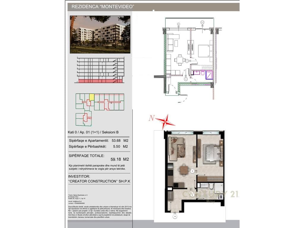 SHITET APARTAMENT 1+1, MONTEVIDEO RESIDENCE TE MALI ROBIT! 2