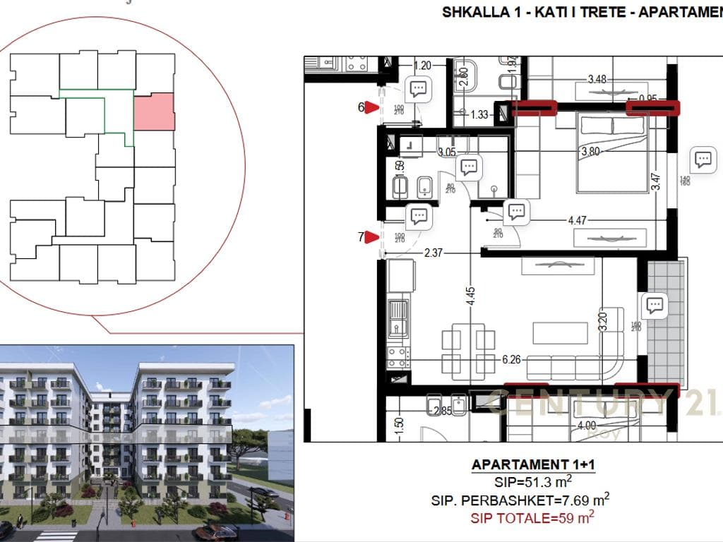 APARTAMENT 1+1 PER SHITJE NE GOLEM!MUNDESI PAGESE ME KESTE! 2