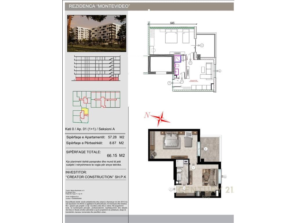 SHITET APARTAMENT 1+1, MONTEVIDEO RESIDENCE TE MALI ROBIT! 2