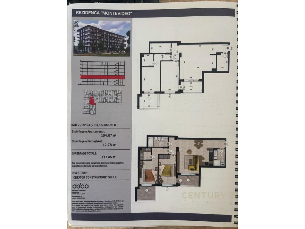 SHITET APARTAMENT 2+1 MONTEVIDEO RESIDENCE TE MALI ROBIT! 176175 3