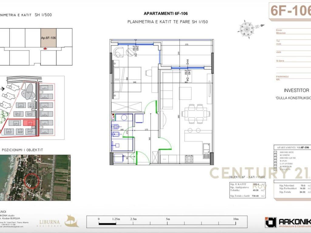 SHITET APARTAMENT 1+1 NE "LIBURNA RESIDENCE"