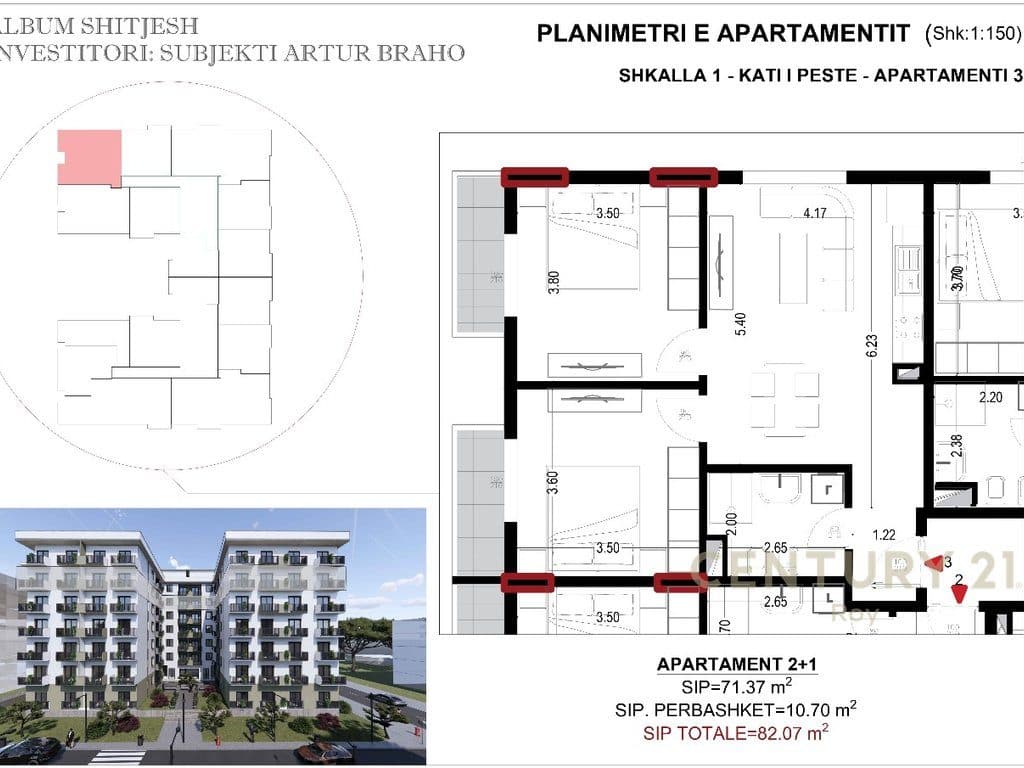 SHITET APARTAMENTI 2+1 NE GOLEM, DURRES!!! 4