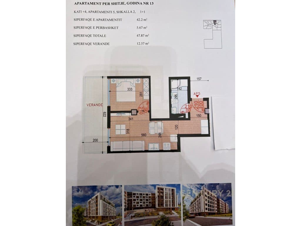 Apartament 1+1 Në Shitje në Golem, Durrës - 72,528€ | 47 m² 3