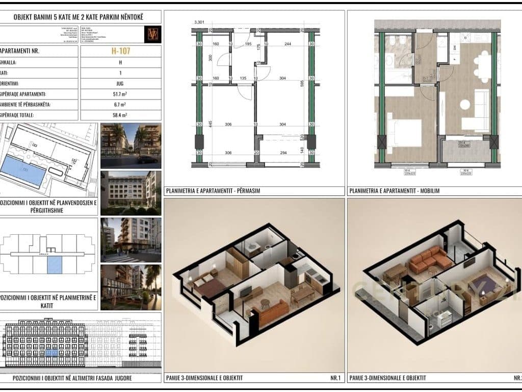 SHITET APARTAMENT 1+1 VIZION 3 RESIDENCE, MALI I ROBIT - PAGESE ME KESTE ! 2