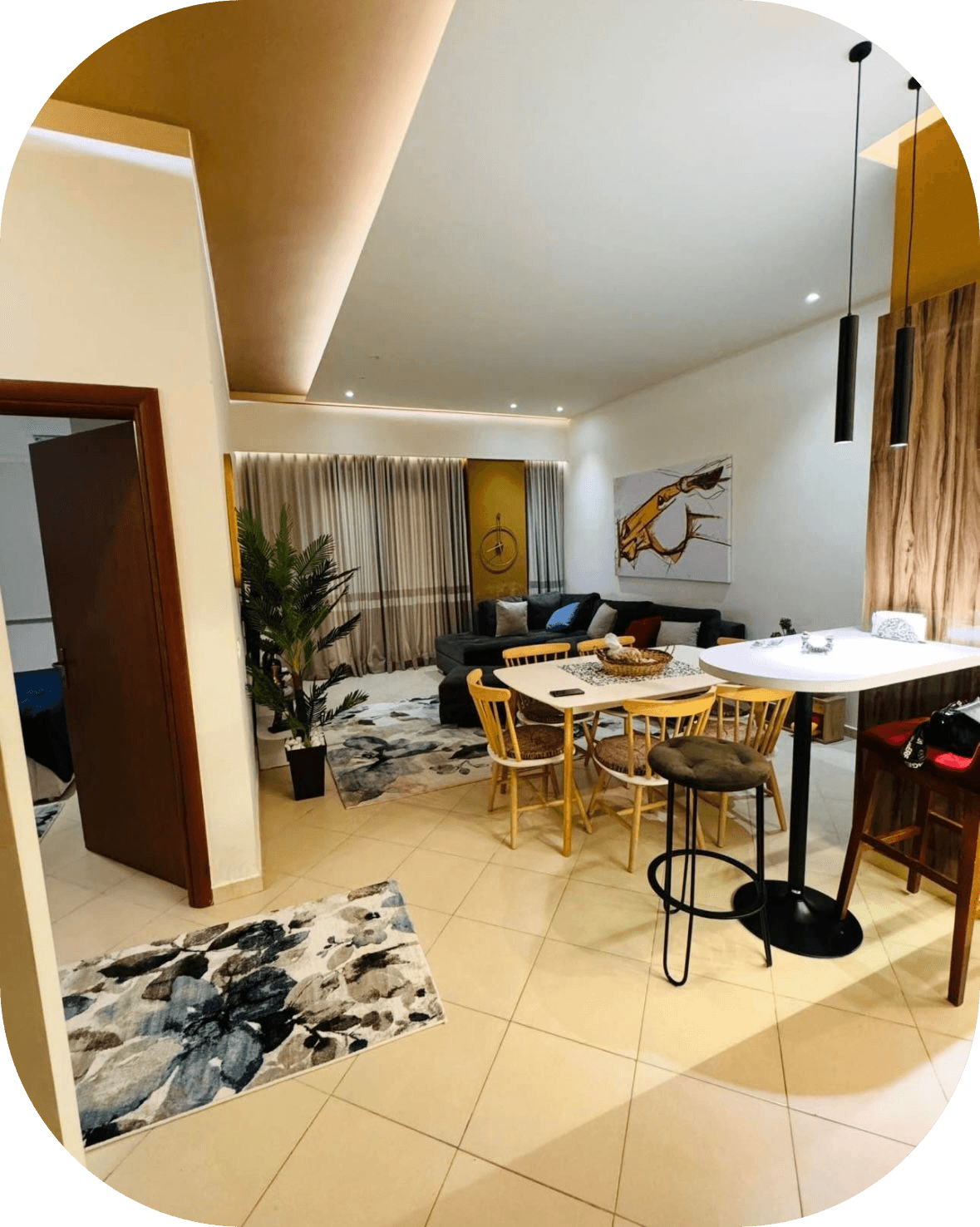 Apartament 1+1 me qira Kodra e Diellit, Tiranë 2
