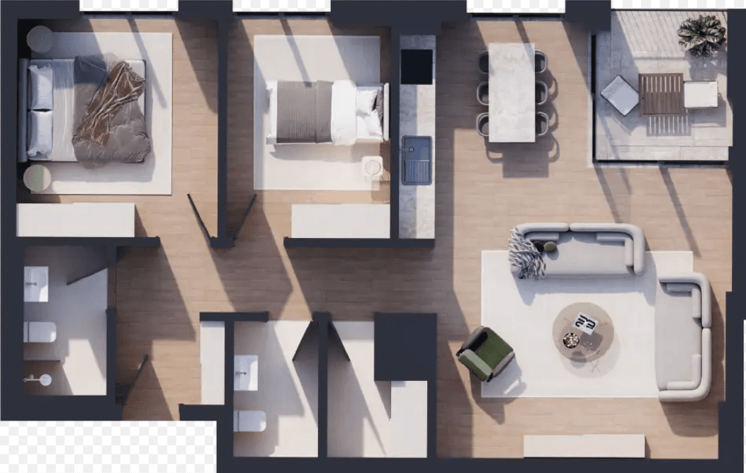 Apartament për shitje 94.2 m² në Emshir 2
