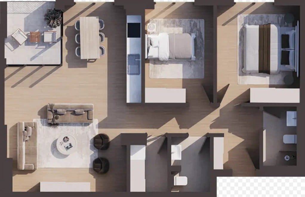 Apartament për shitje 94.2 m² në Emshir 3