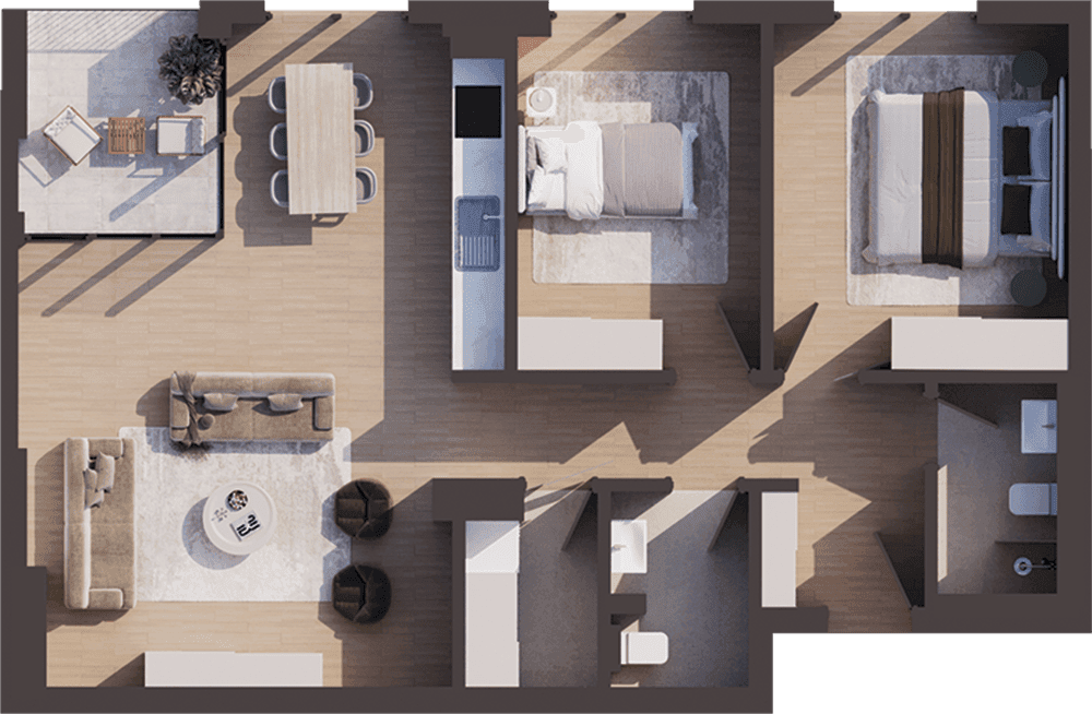 Apartament 2+1 në Residio 11, Hyrja C – 94.2 m² 4