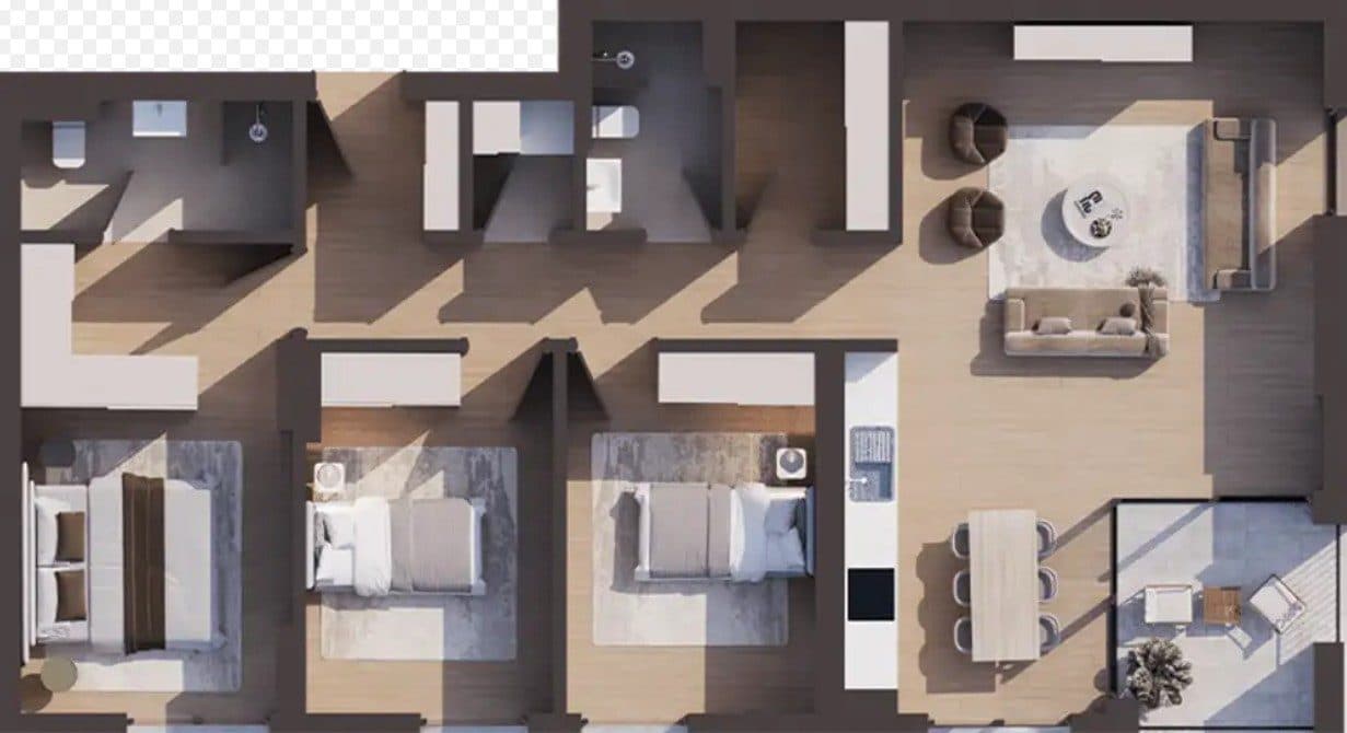 Apartament për shitje 117.6 m² në Emshir 3