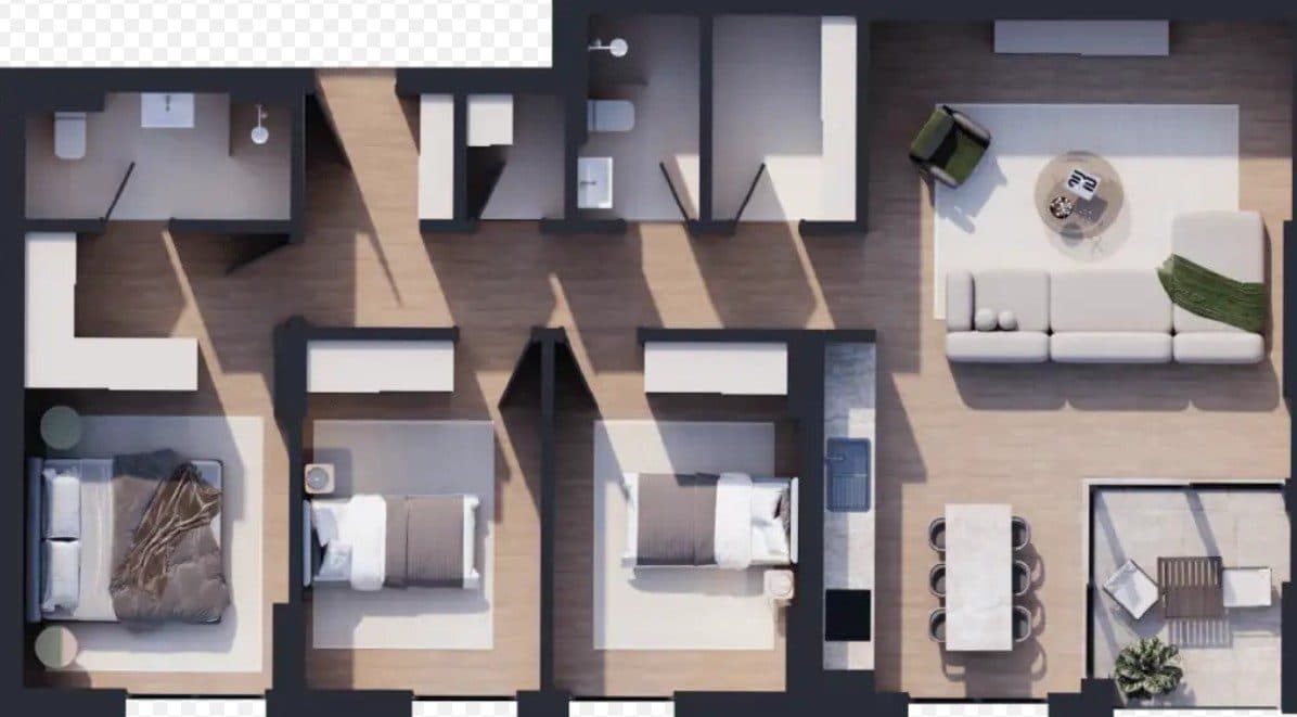 Apartament për shitje 117.3 m² në Emshir 3