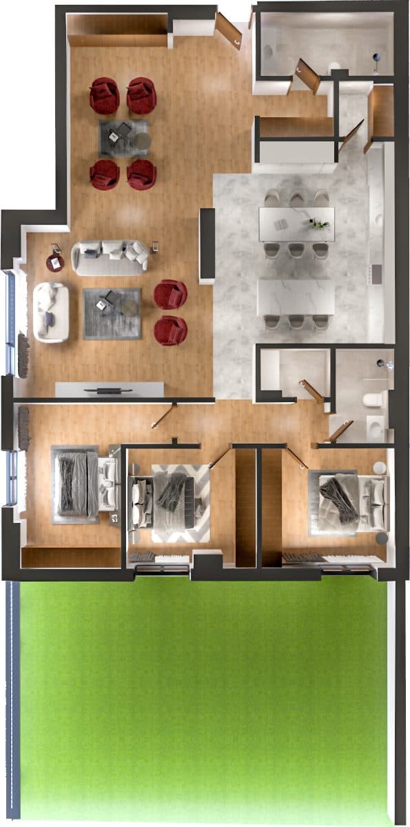 Apartament 3+1 në Residio 8, Hyrja B – 175.91 m² 4