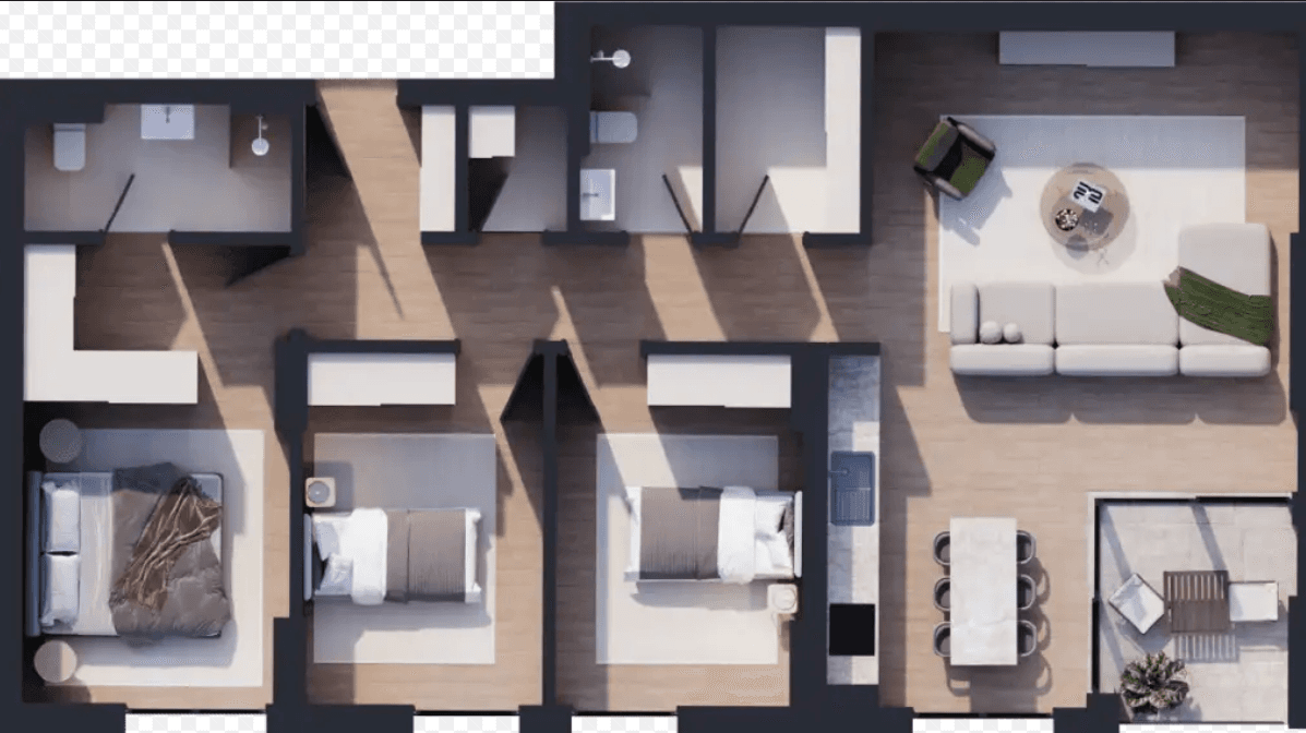Apartament për shitje 117.3 m² në Emshir 2