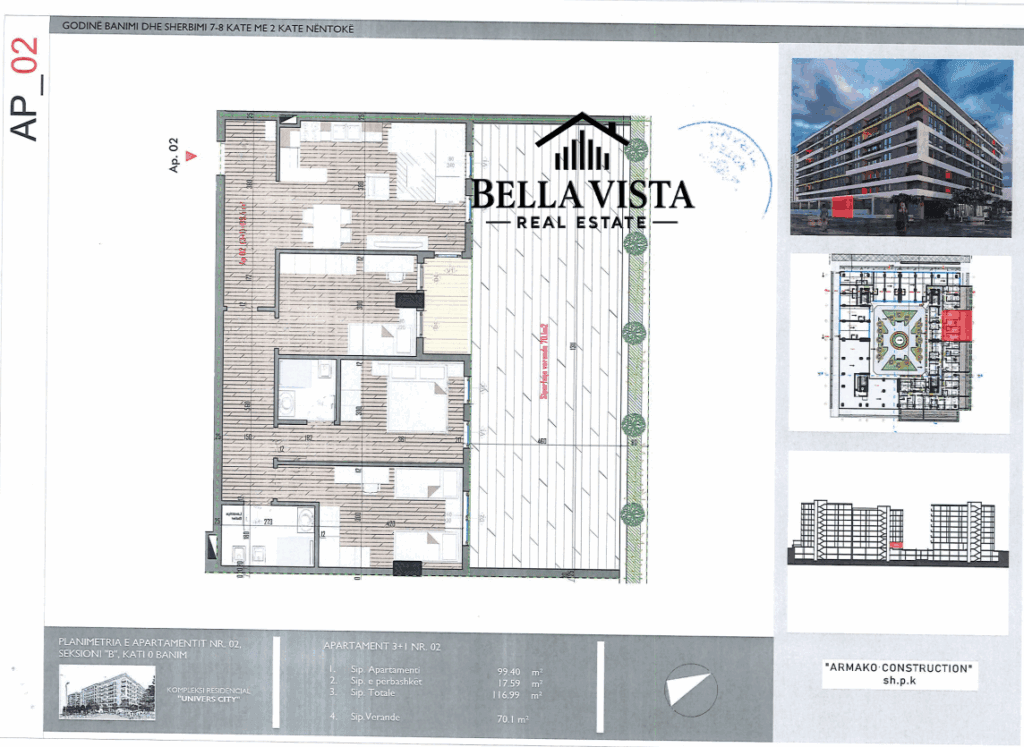 APARTAMENT 3+1+2 NË KOMPLEKSIN UNIVERS CITY – TIRANË 4