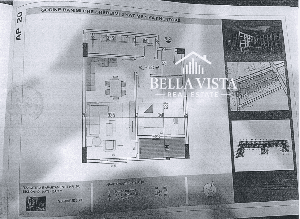APARTAMENT 1+1 PËR SHITJE – VENATINO RESIDENCE 4
