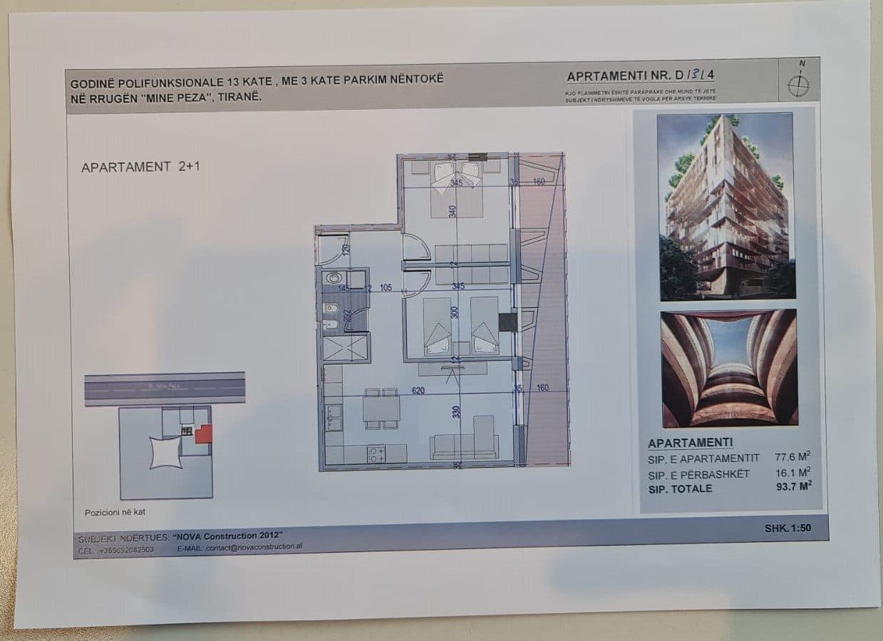 Shitet Apartament 2+1 4