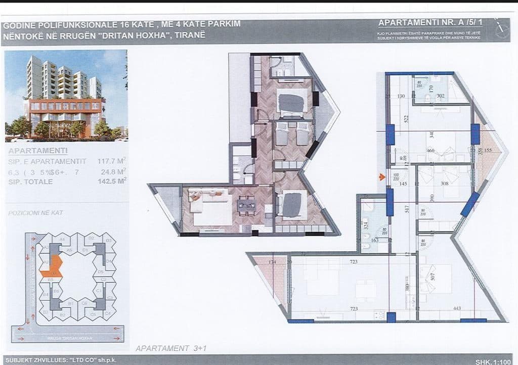 Apartment for sale in Tiranë 4
