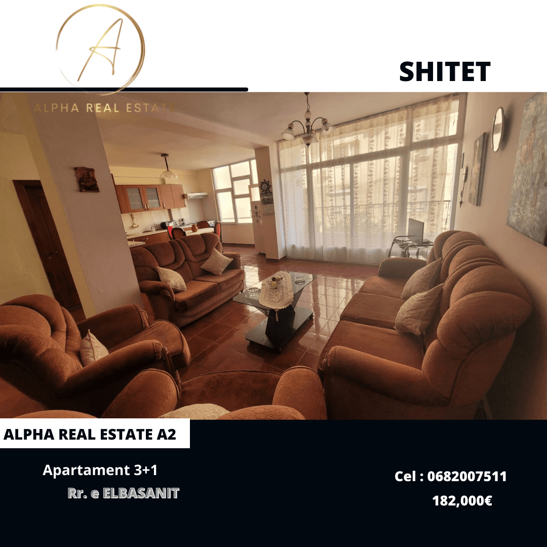 Shitet apartament 3+1