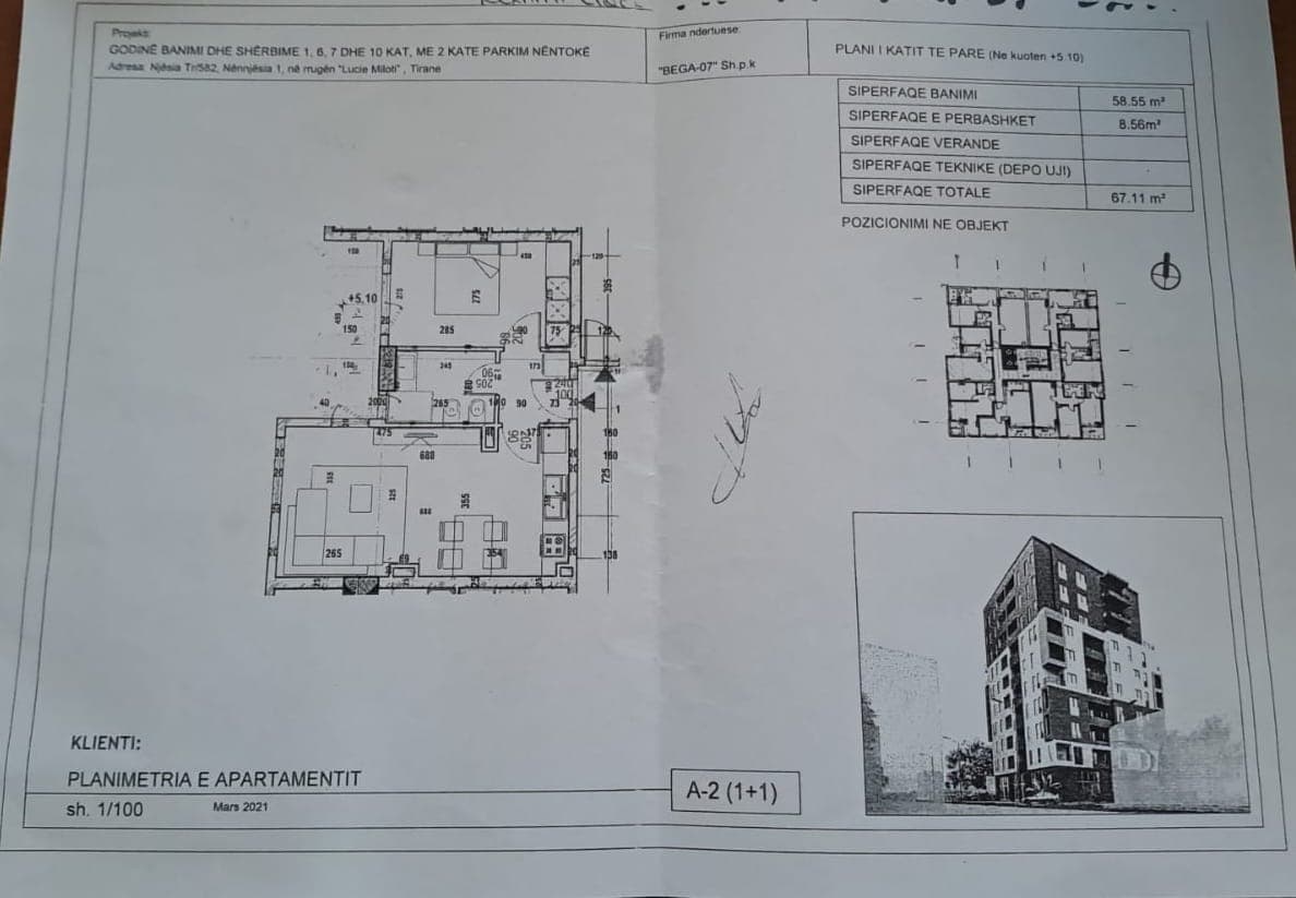 Apartment for sale in Tiranë 3