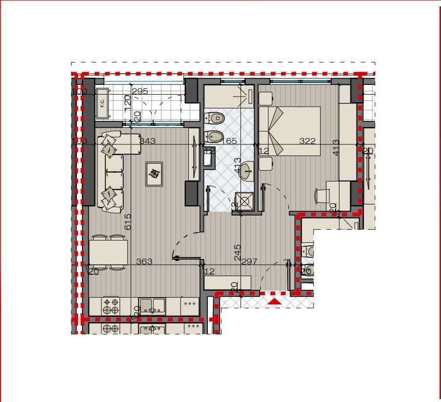 Apartment for sale in Tiranë 3