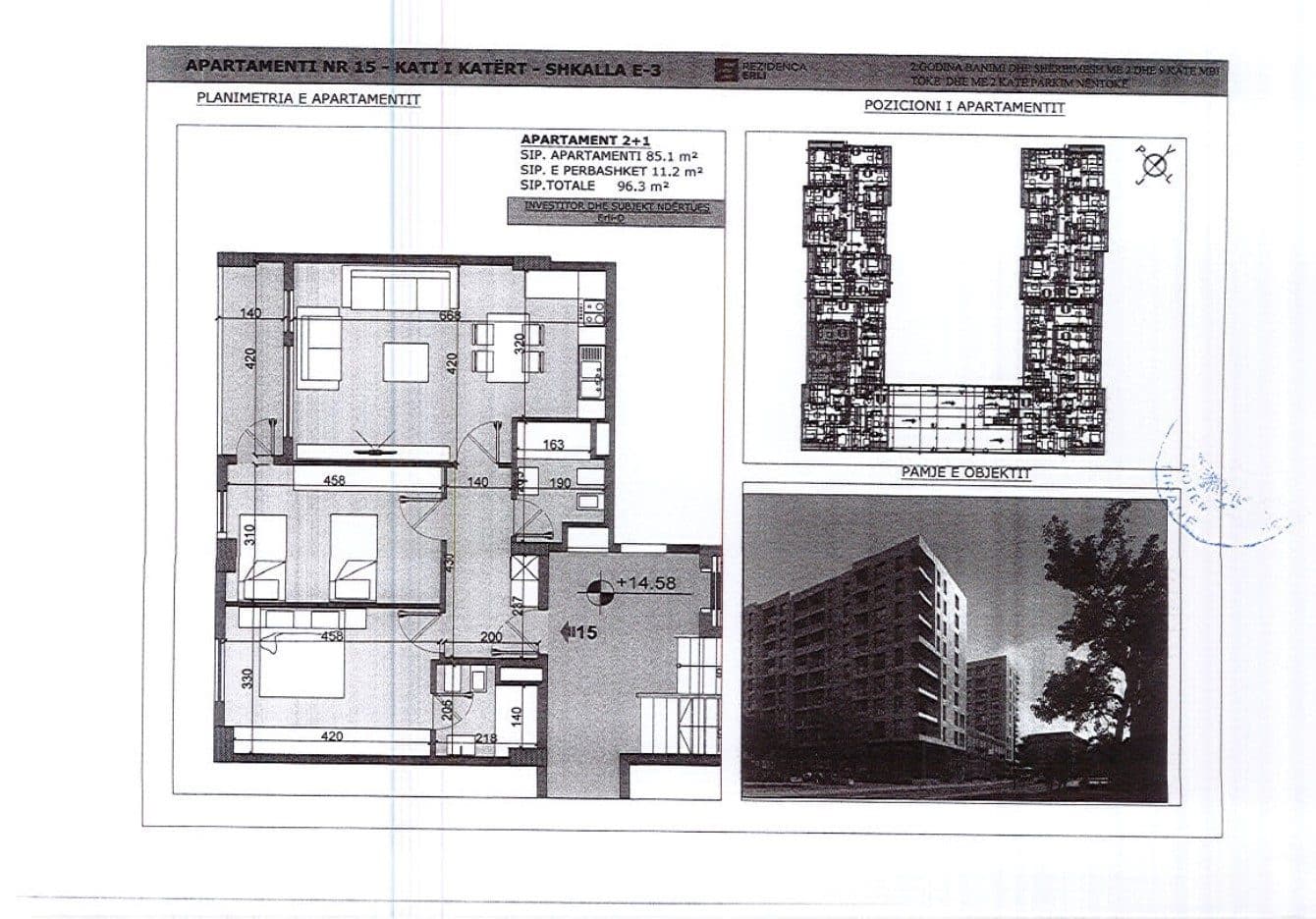 Shitet Apartament 2+1 4