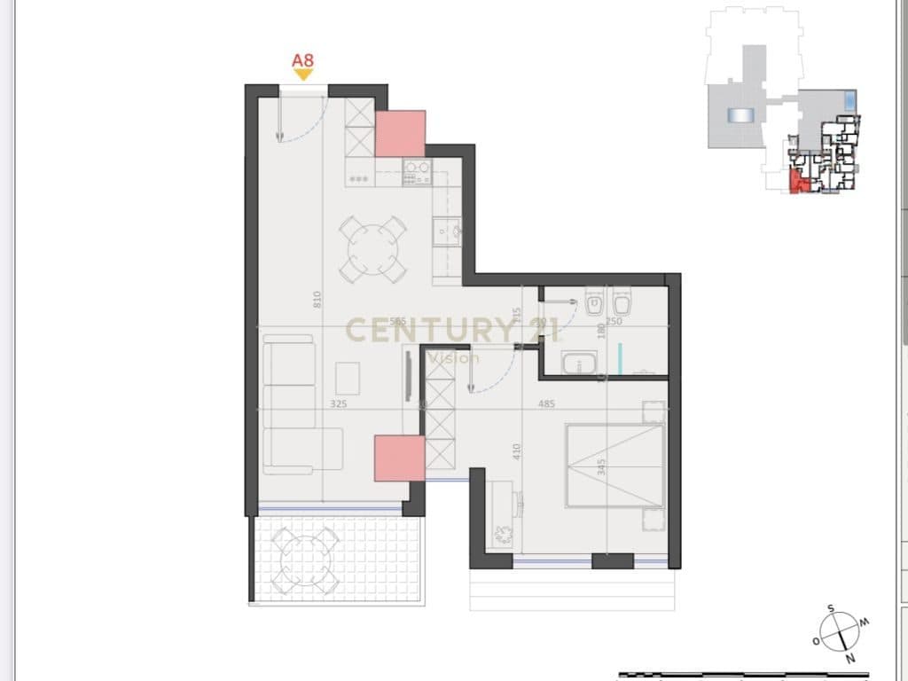 2 APARTMENTS 1+1 FOR SALE IN ATC SHOPPING CENTER!!! 3