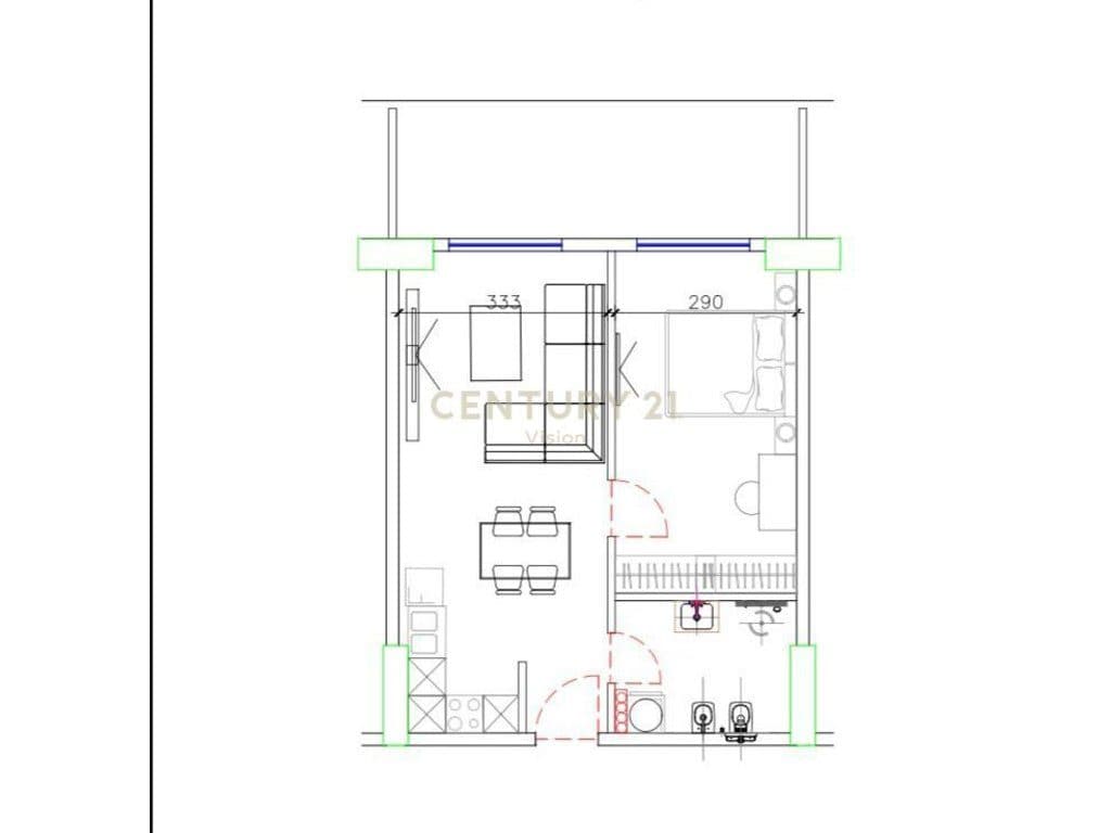 1+1 Apartment For Sale in Shëngjin at "Prishtina Tower" - €83,200 | 79.24 m² 2