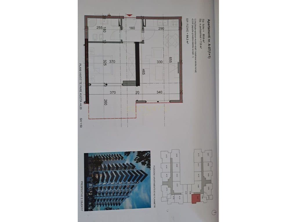 Apartament 1+1 Për Shitje në Periferia Shëngjin - 73,830€ | 64.2 m² 4