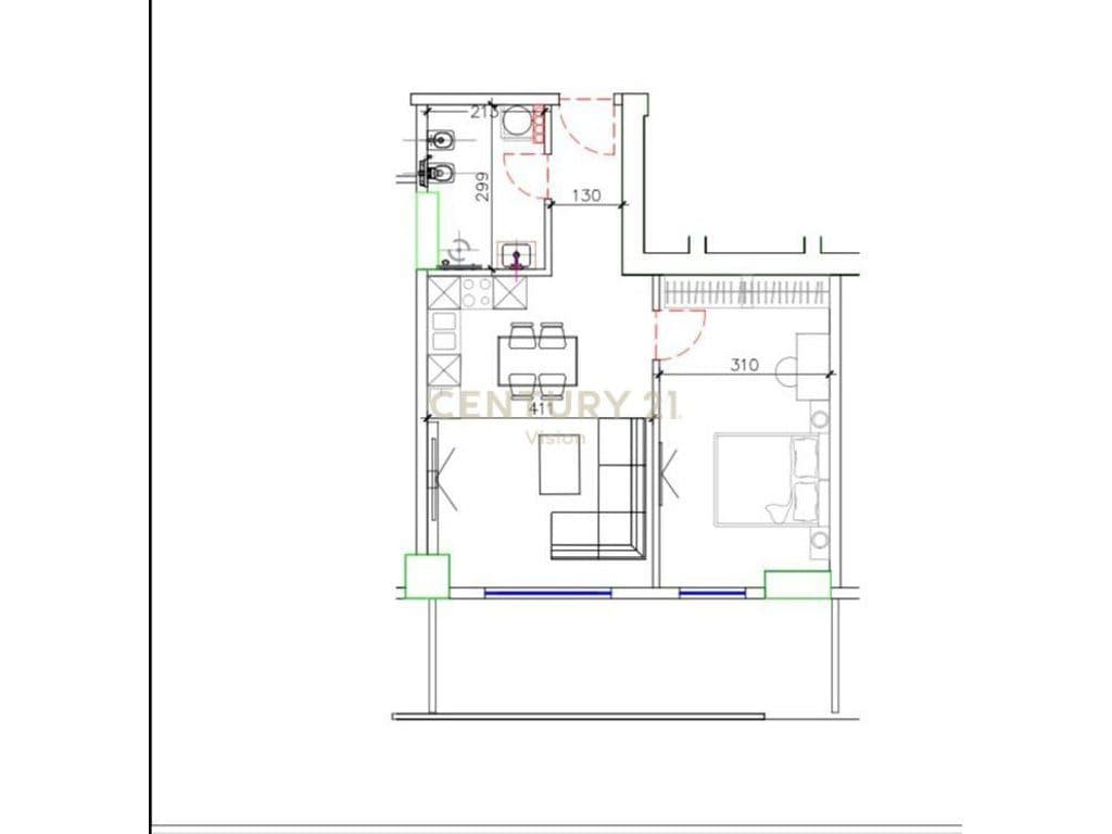 Apartment 1+1 For Sale at "Prishtina Tower" in Shëngjin – €91,800 | 87.42 m² 2