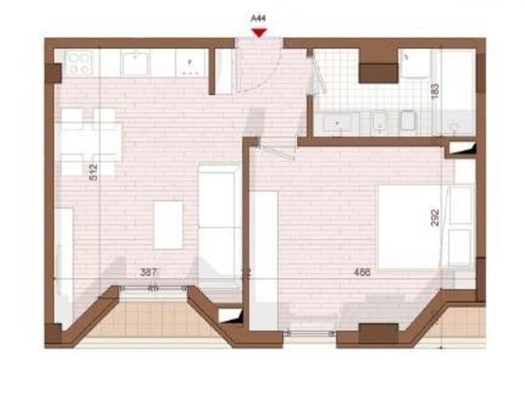 SHITET APARTAMENT 1+1+ VERANDE NE SHENGJIN