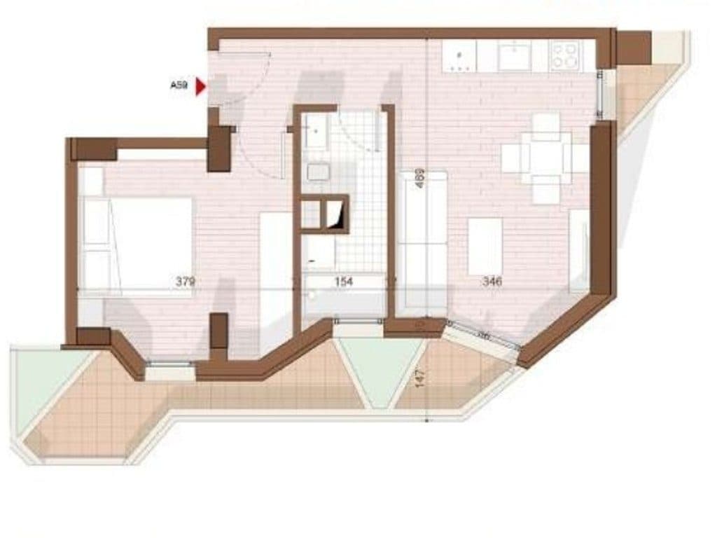 SHITET APARTAMENT 1+1+ VERANDE NE SHENGJIN 3