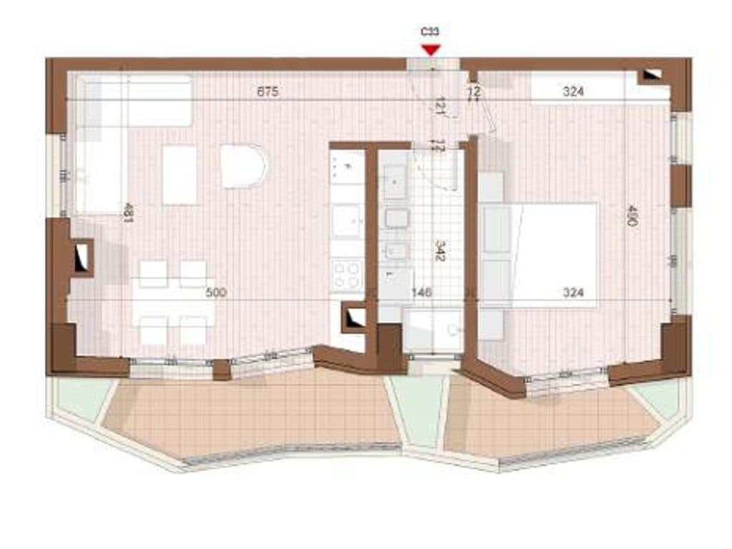 SHITET APARTAMENT 1+1+ VERANDE NE SHENGJIN 3