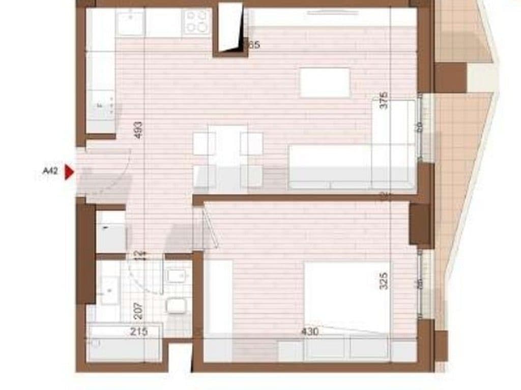SHITET APARTAMENT 1+1 NE SHENGJIN