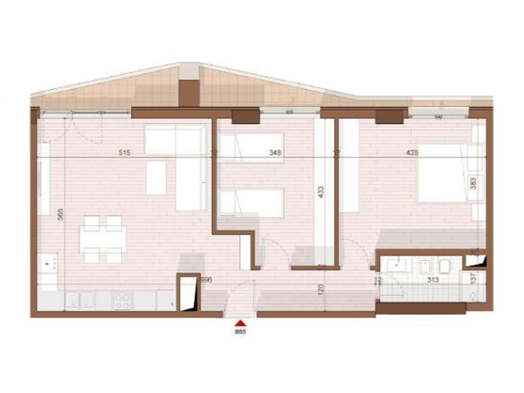 SHITET APARTAMENT 2+1 NE SHENGJIN 3