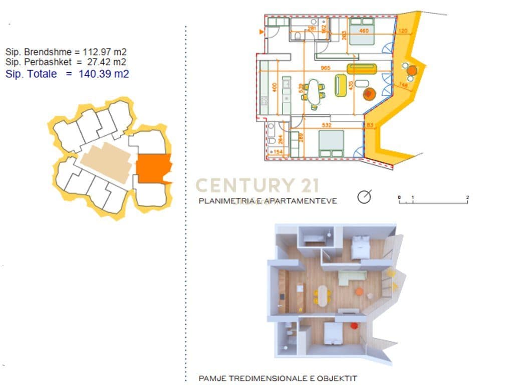 APARTAMENT 2+1+2 PER SHITJE TEK "ROZAFA TOWER", SHKODER 2