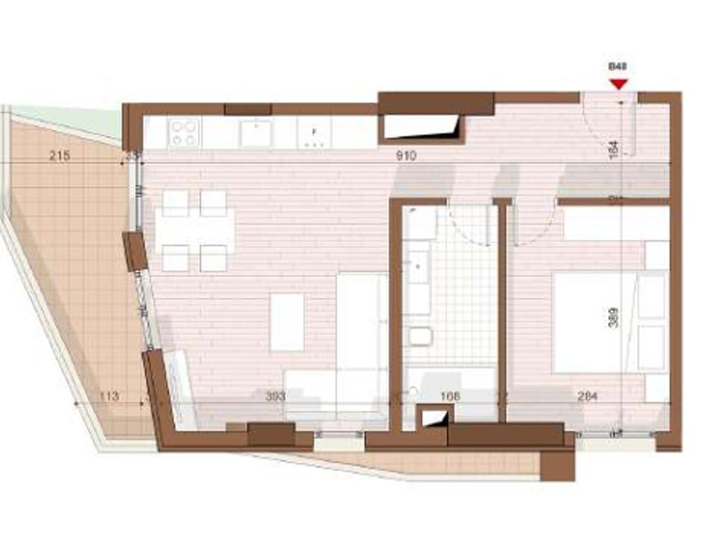 SHITET APARTAMENT 1+1+ VERANDE NE SHENGJIN 3