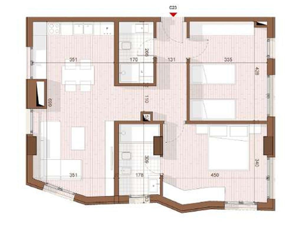 SHITET APARTAMENT 2+1+2+ VERANDE NE SHENGJIN 3