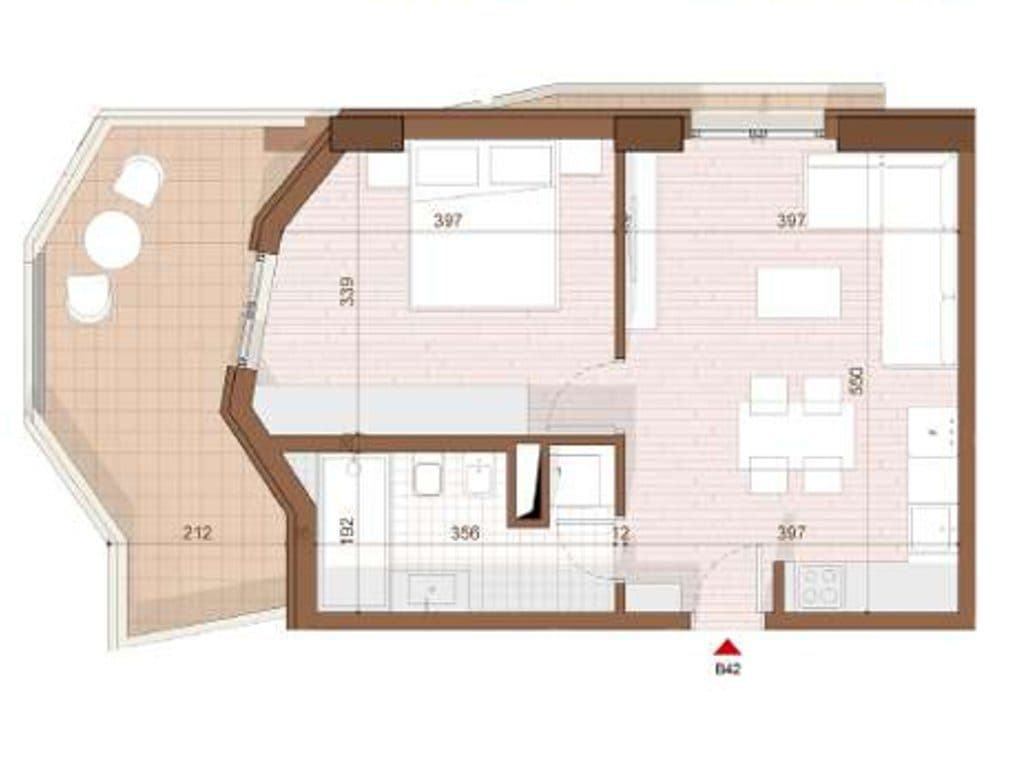 SHITET APARTAMENT 1+1+ VERANDE NE SHENGJIN 3