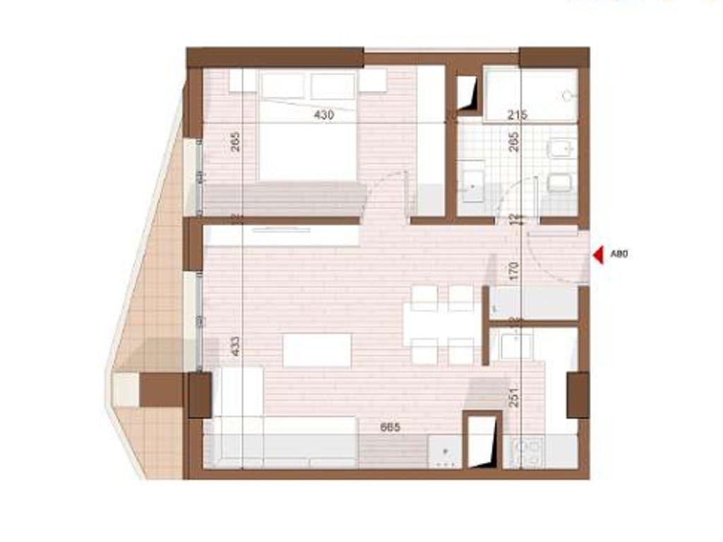 SHITET APARTAMENT 1+1 NE SHENGJIN 3