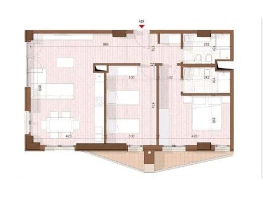 SHITET APARTAMENT 2+1+2 NE SHENGJIN 3