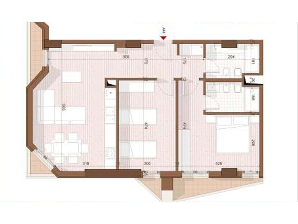 SHITET APARTAMENT 2+1+2+ VERANDE NE SHENGJIN 3