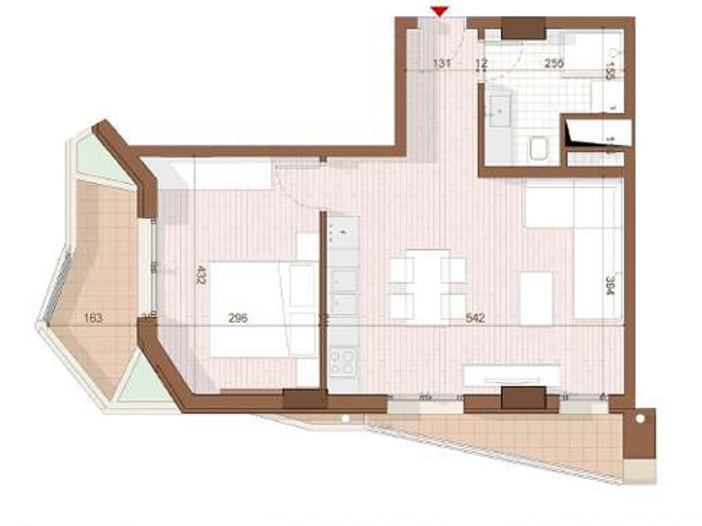 SHITET APARTAMENT 1+1+ VERANDE NE SHENGJIN 3
