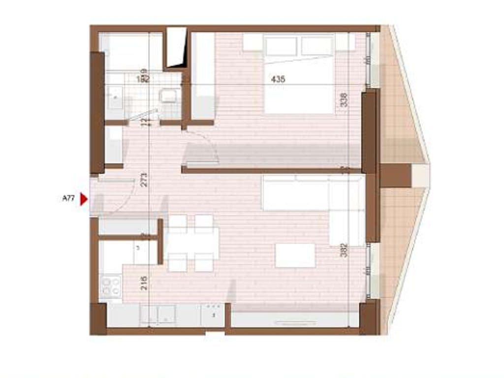 SHITET APARTAMENT 1+1 NE SHENGJIN 3