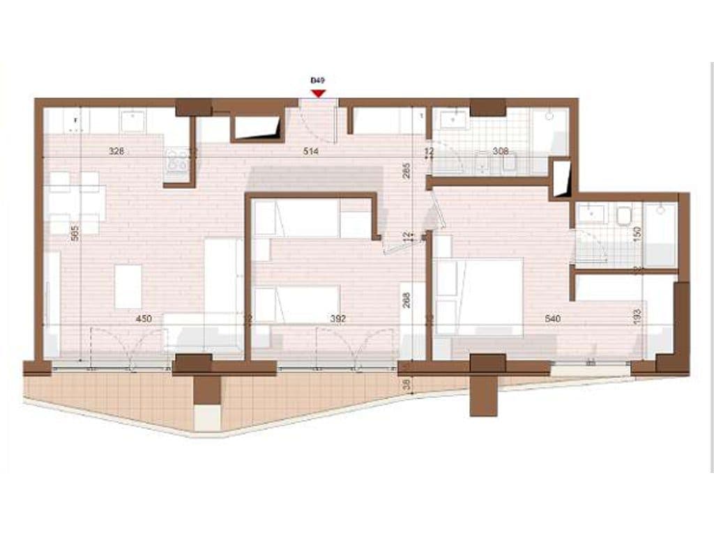 SHITET APARTAMENT 2+1+2 NE SHENGJIN 3